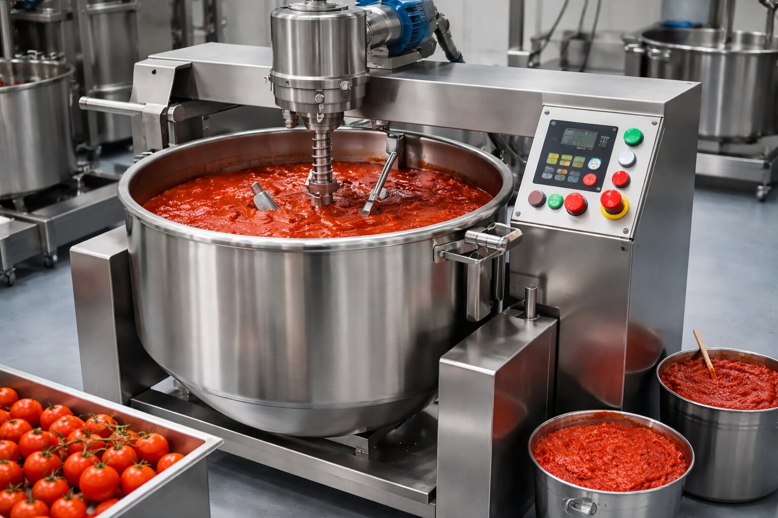 Salça Kazanı Karıştırma Makinesi