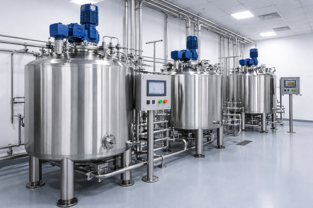 Sıvı karıştırıcı kazanlar