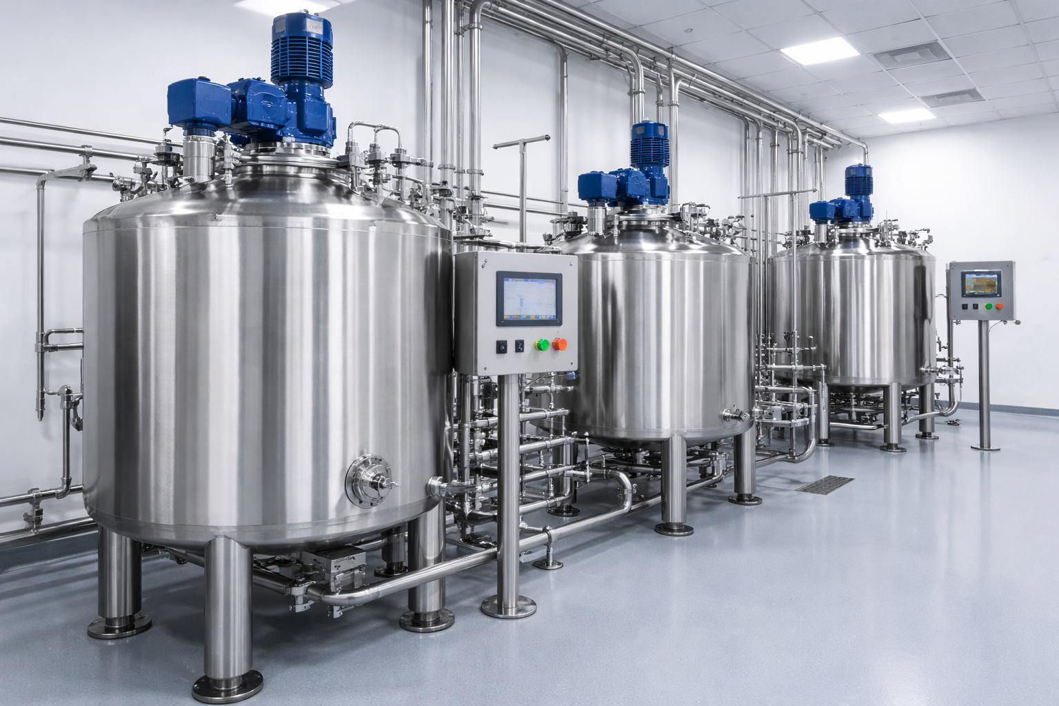 Sıvı karıştırıcı kazanlar