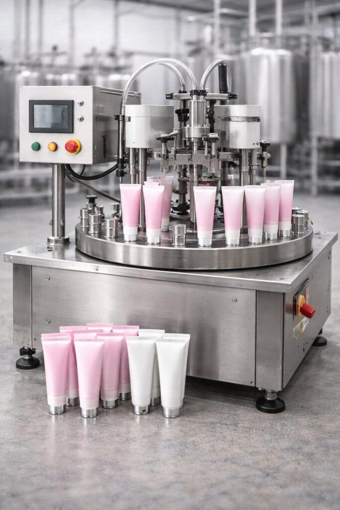 Plastik tüp kapatma makinası