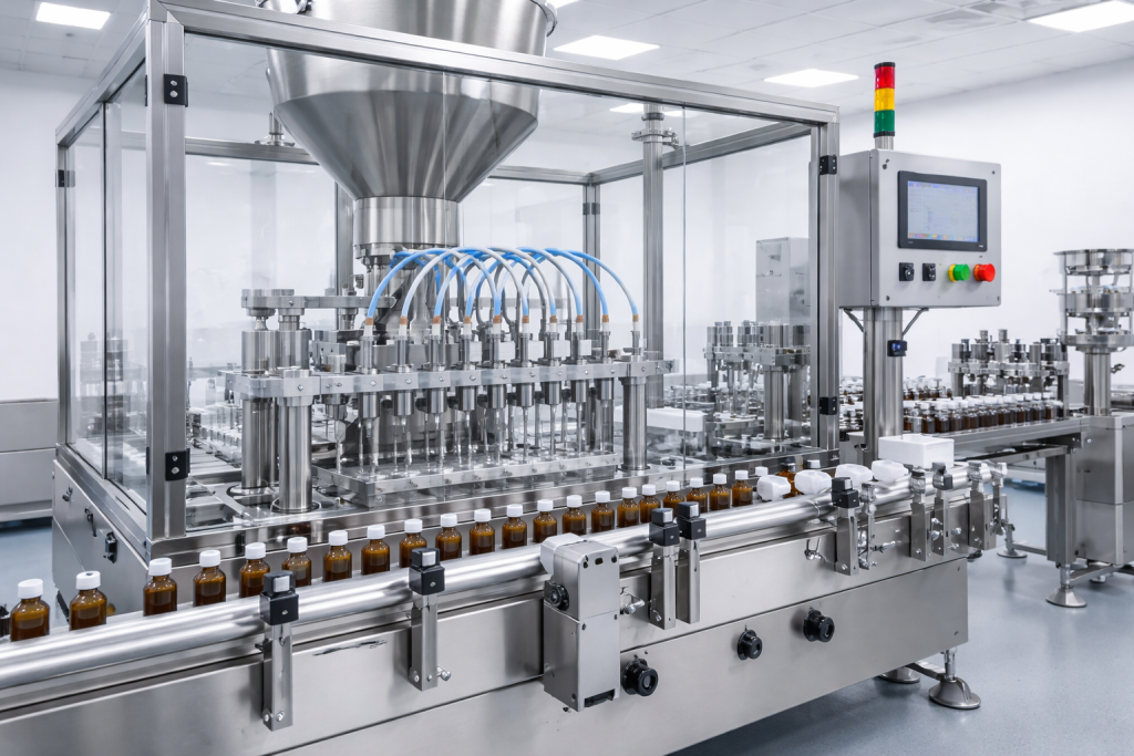 Sıvı ilaç dolum makinası